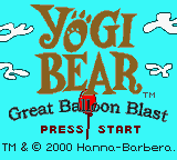 Yogi Bear - Great Balloon Blast (USA) Title Screen